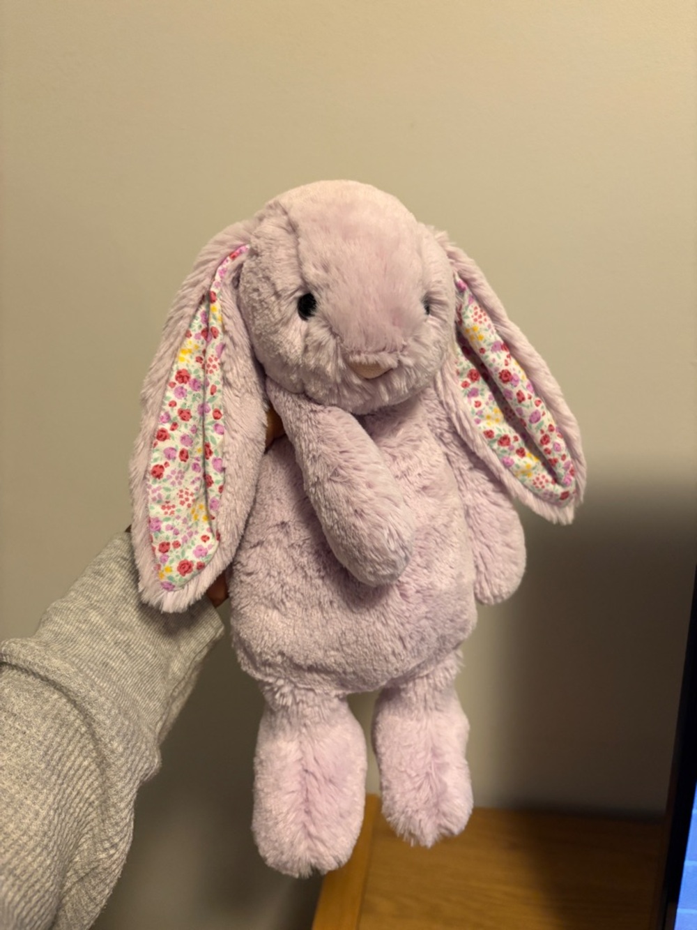 Retired Jellycat Jasmine Blossom Floral-Eared Bunny Plush Medium